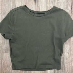 wild fable dark green top